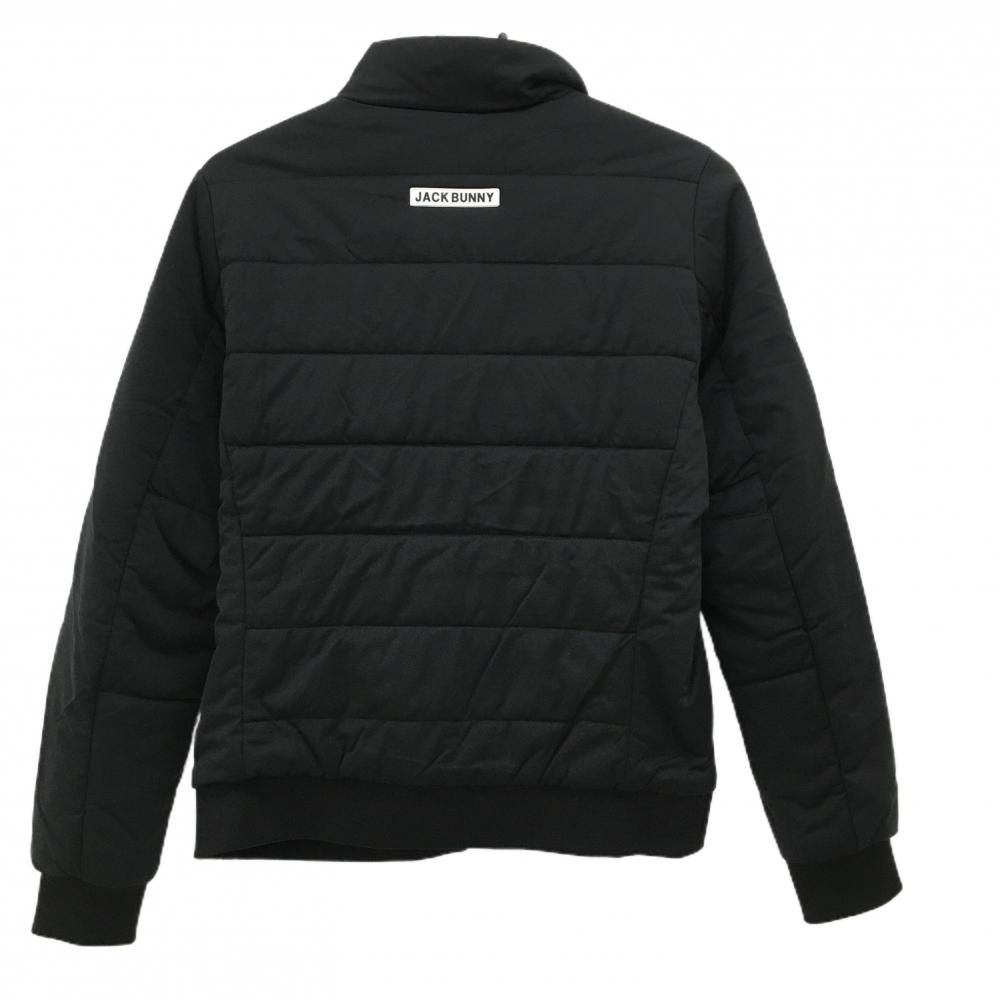 ジャックバニー 中綿ジャケット 黒×白 シリコンロゴ レディース 1 M ゴルフウェア Jack Bunny