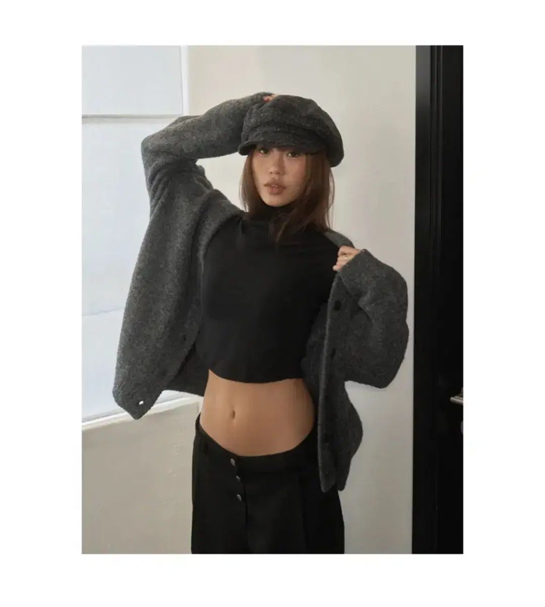 TOH toh カーディガン ヴィンテージ ブラック