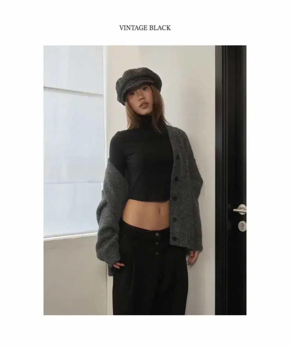 TOH toh カーディガン ヴィンテージ ブラック