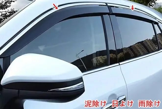 トヨタ純正 新型 ハリアー 80系 サイドバイザー ドアバイザー 新品 未