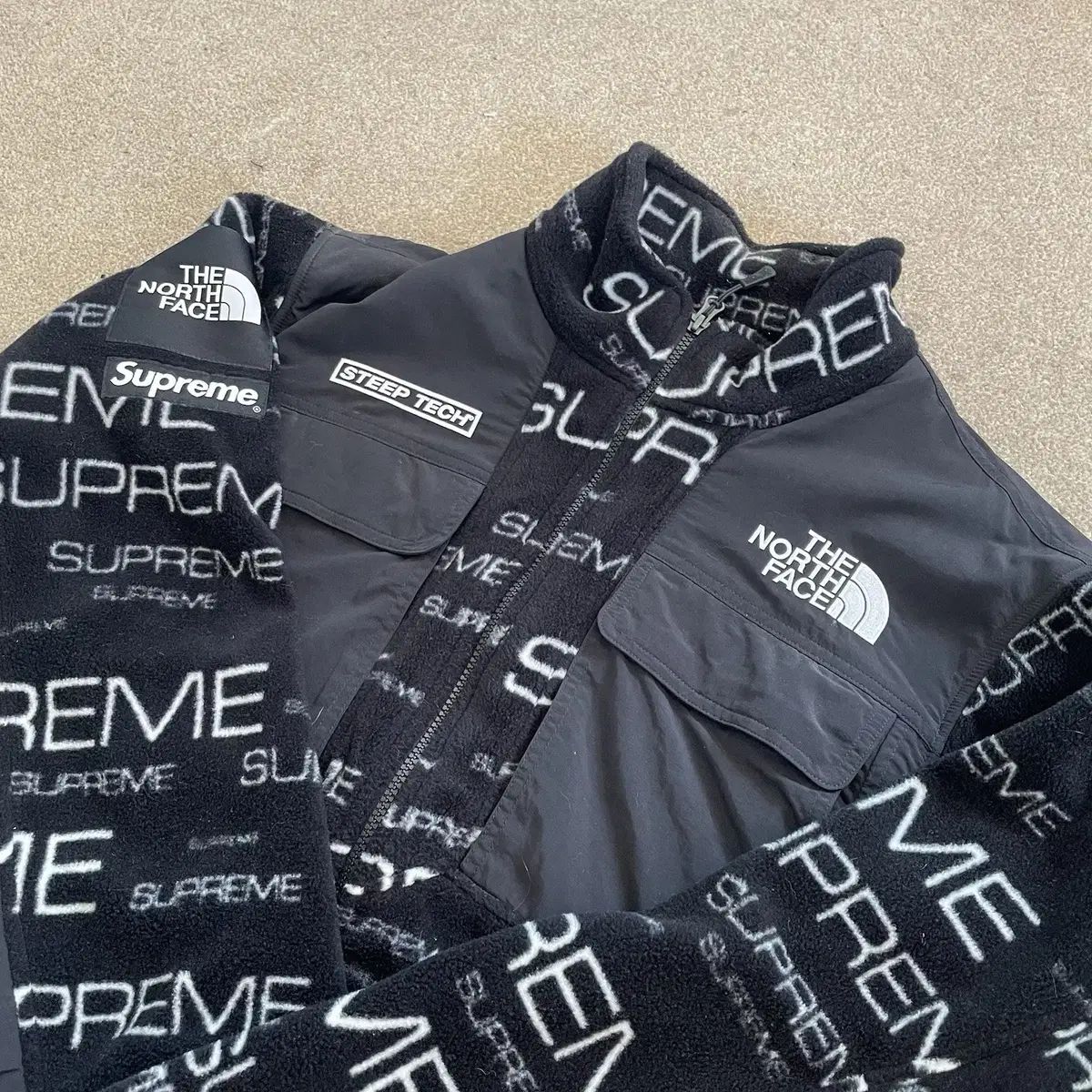 Supreme x THE NORTH FACE Steep Tech Fleece Jacket Black