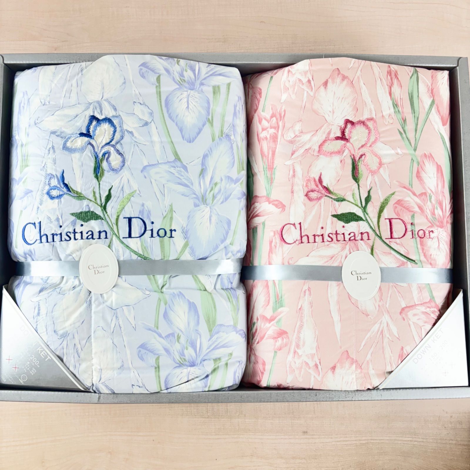 未使用品】ChristianDior ダウンケット2P 150×200cm 綿100％ 羽毛掛