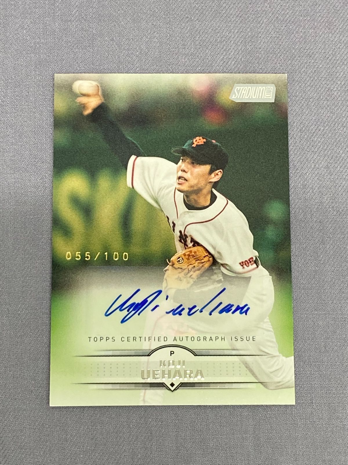 2025 TOPPS STADIUM CLUB 上原浩治 直筆サインカード 055 100 KOJI UEHARA 810
