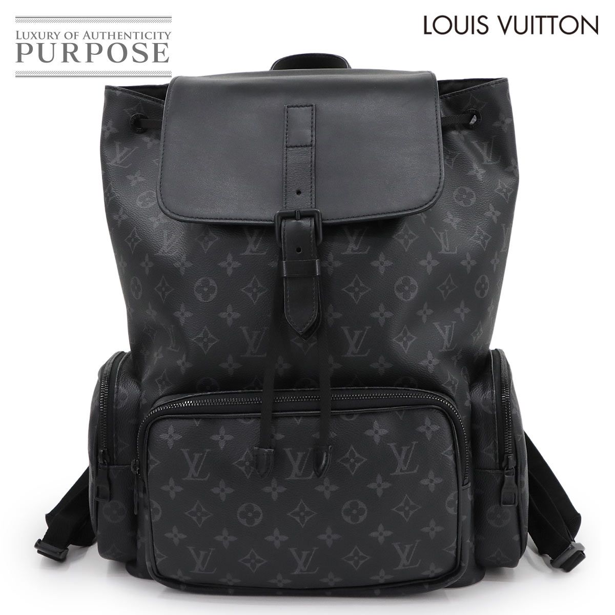 ルイ ヴィトン LOUIS VUITTON モノグラム エクリプス トリオ バックパック リュックサック ブラック M45538 RFID 90290088