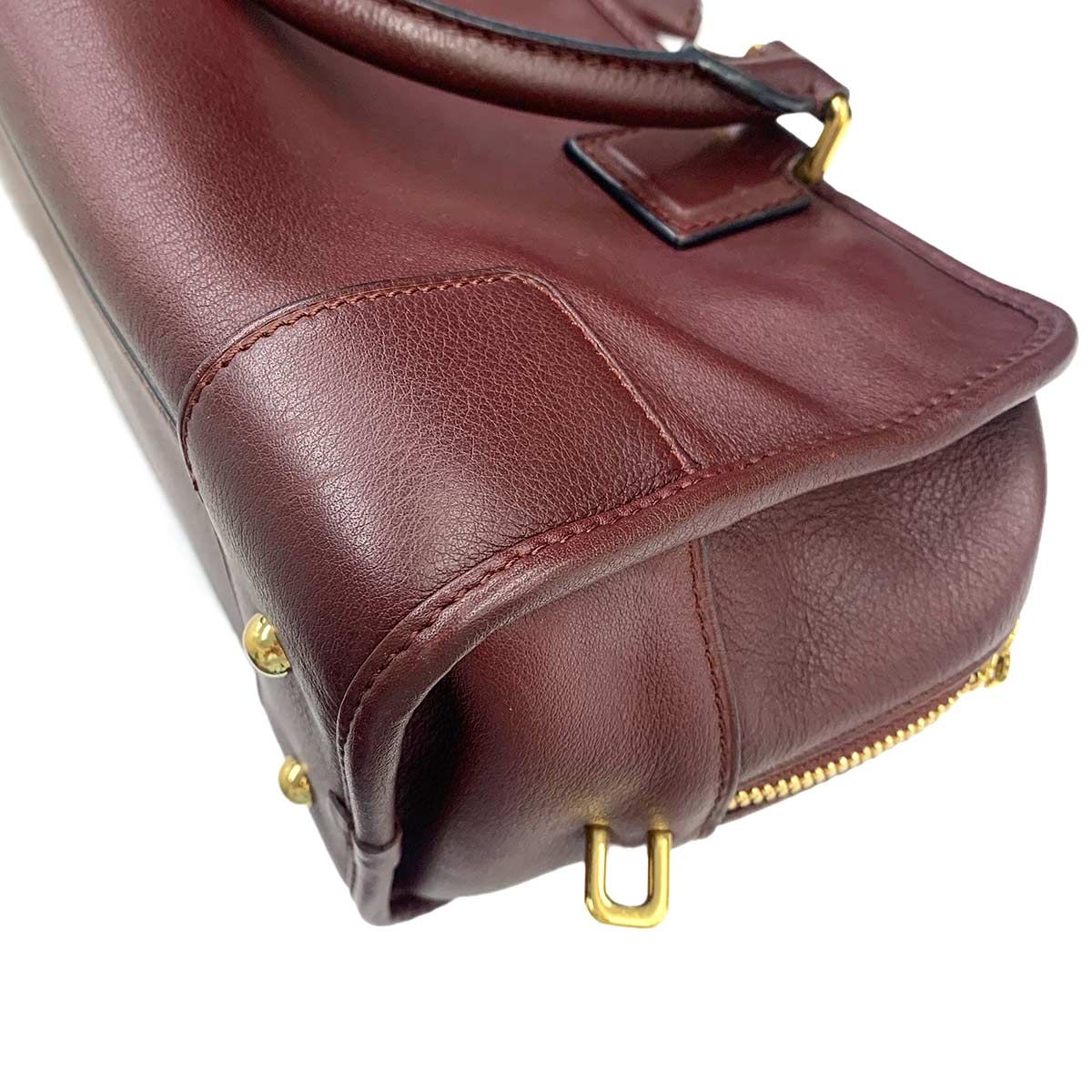 美品 ロエベ バッグ アマソナ 28 ハンド バッグ レザー ボルドー ゴールド 金具 レディース 90298786 【中古】ブランド 美品 ロエベ LOEWE アマソナ 28 ハンド バッグ レザー ボルドー