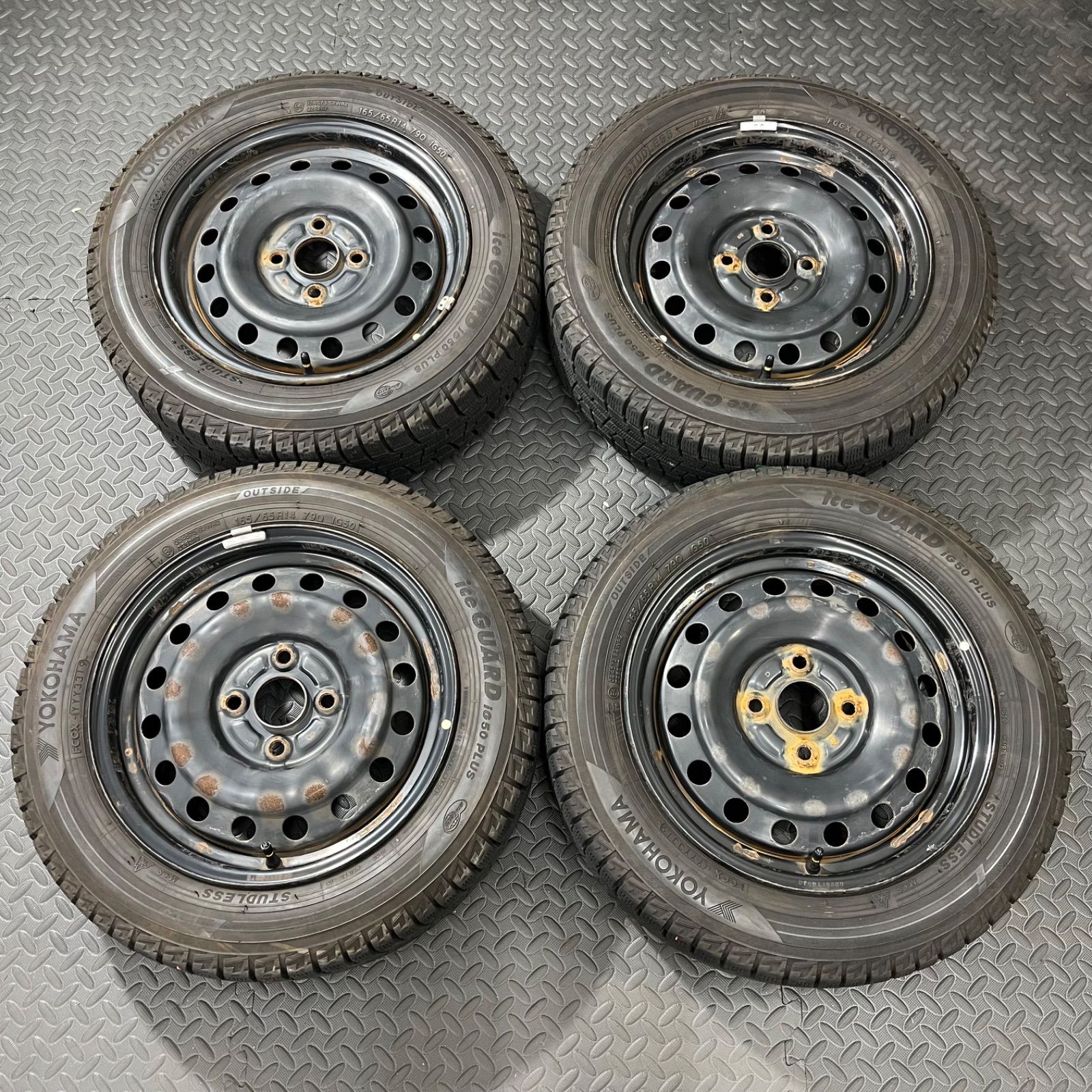 19年製 165 65 R 14 ヨコハマ アイスガードIG 50 トヨタ ルーミー タンク トール スタッドレスタイヤ 1164 E