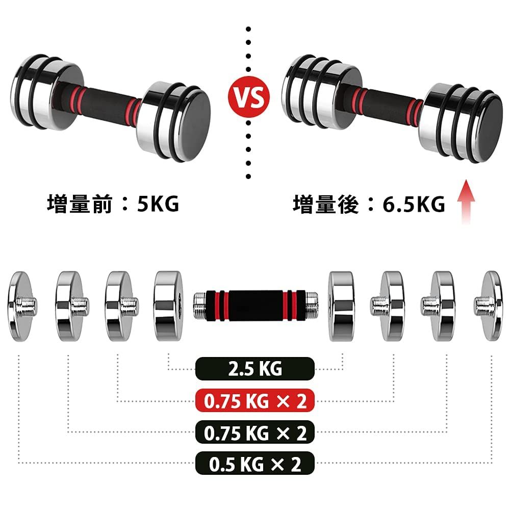 クロームメッキ ダンベルプレート