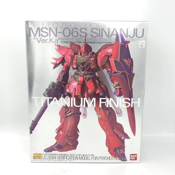 ｶﾞﾝﾀﾞﾑ 箱傷み バンダイ MG 1 100 シナンジュ Ver Ka チタニウムフィニッシュ 機動戦士ガンダムUC 6