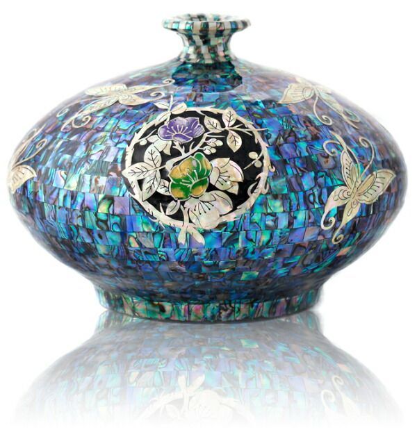 韓国螺鈿花器四君子 太型 kaki-drvs 03-s ギフト お土産