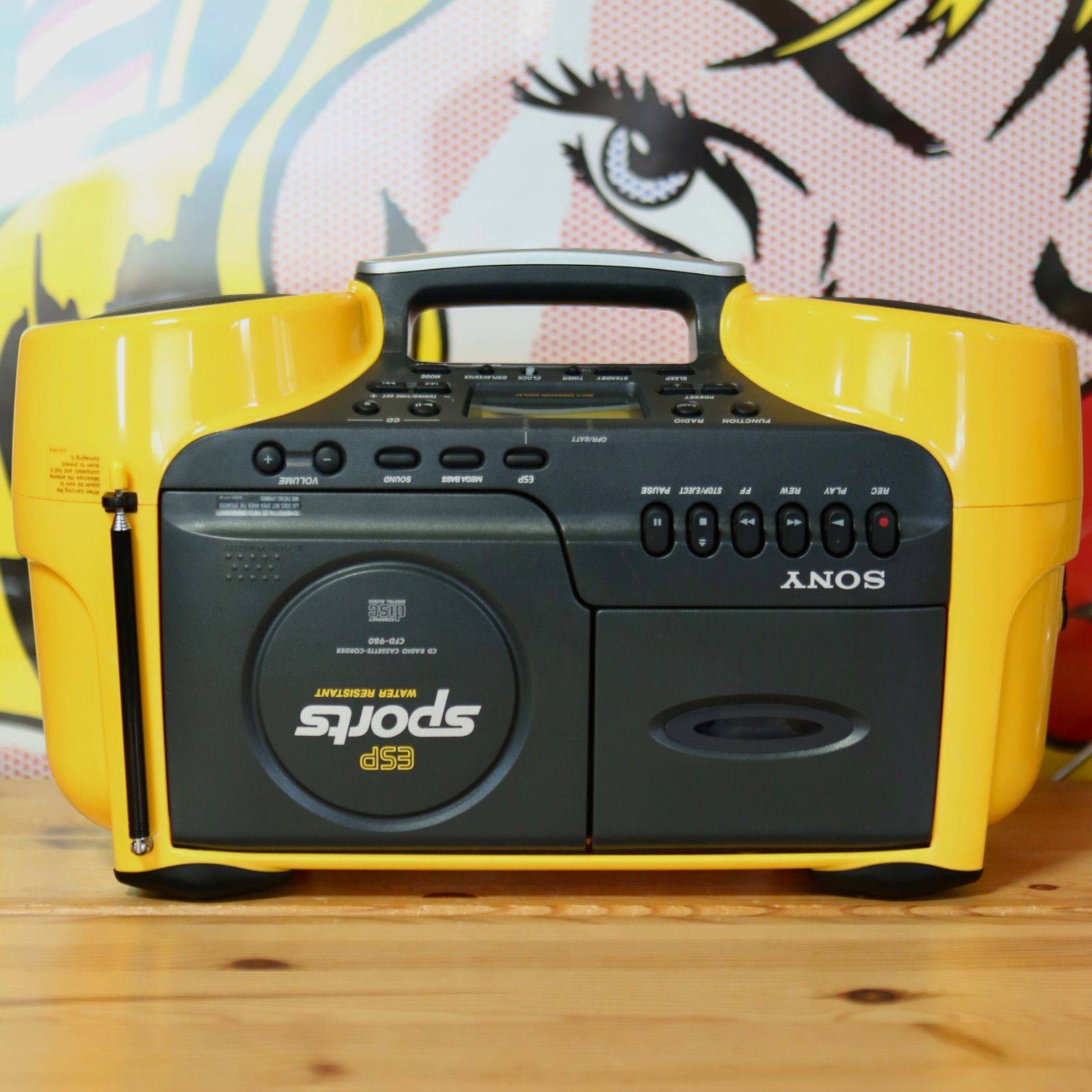 SONY SPORTS CFD-980 MEGABASS搭載 防滴仕様 CDラジカセ ソニー