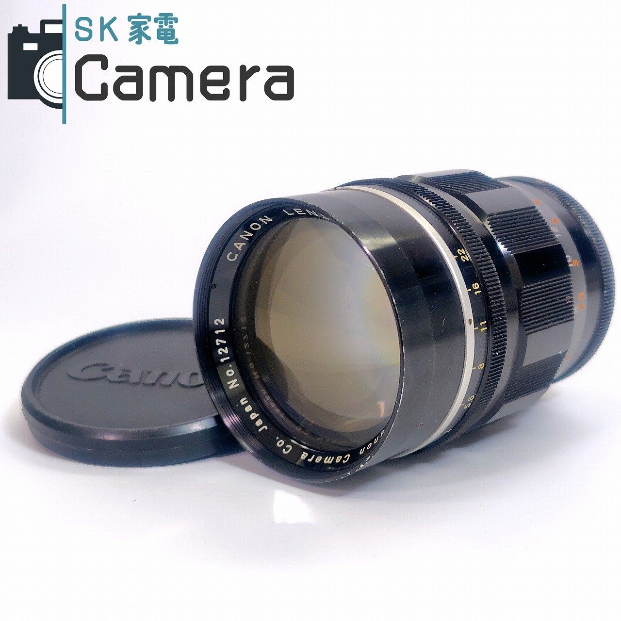 Canon LENS 100mm F2 L39 T-60 フード ケース 付 11月清掃済 キャノン F2.0