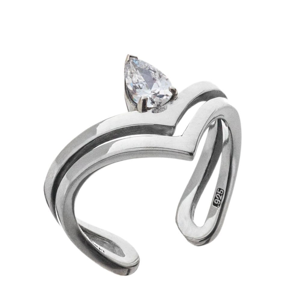  ティアドロップVリングCL アルテミスキングス シルバー ジュエリーブランド 指輪 リング アクセサリー