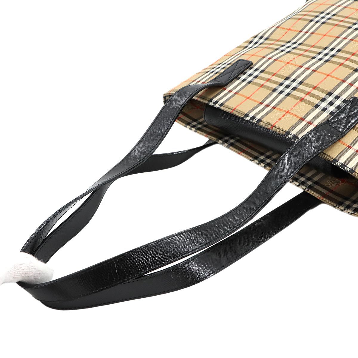 美品 バーバリー BURBERRY ヘイマーケットチェック トート バッグ