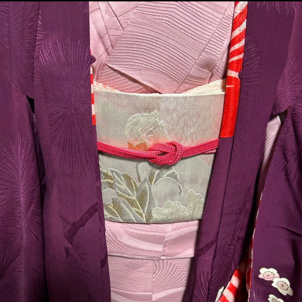  袷 正絹 羽織 長羽織 ロング 友禅 Beautiful Long Silk Haori Jacket Yuzen Dyed Formal Kimono Coat Excellent Condition 羽織 着物 浴衣