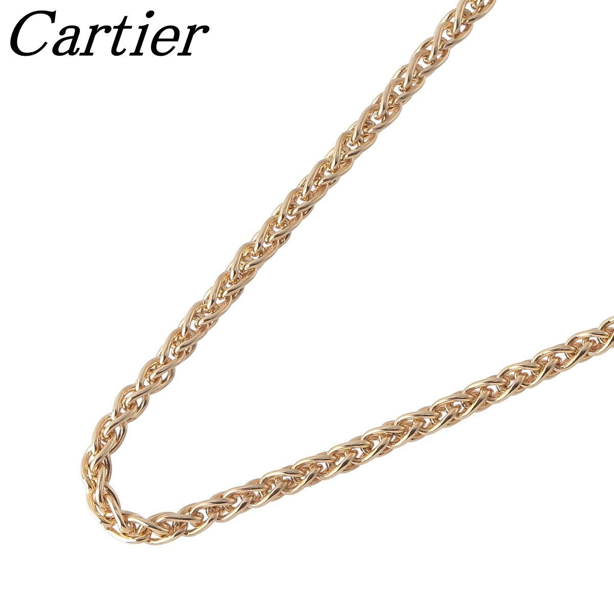 カルティエ スパイクチェーン ネックレス 42cm 750YG 仕上げ済 Cartier 23999
