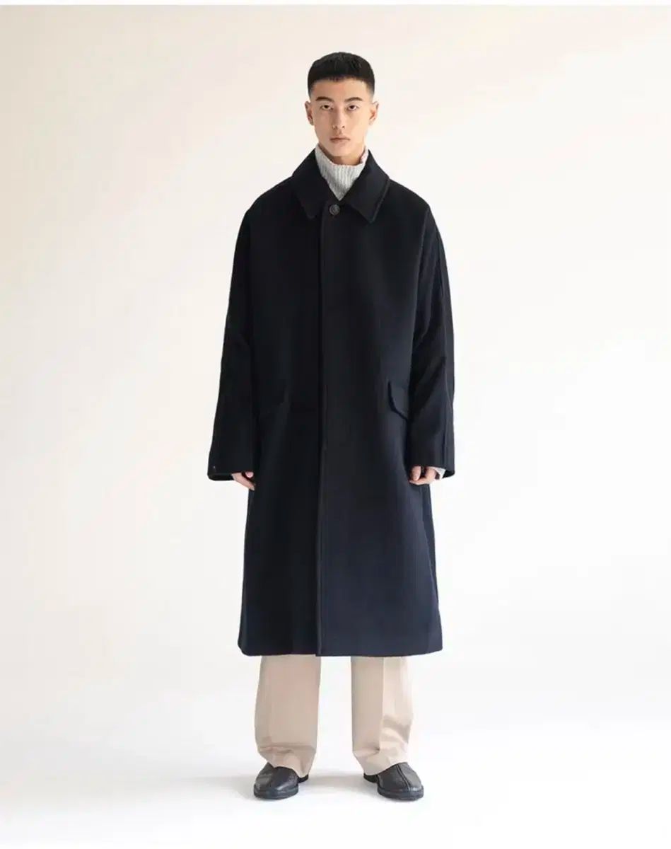 ビースロー OAMファクトリー オーバーサイズ バルマカーン コート ネイビー