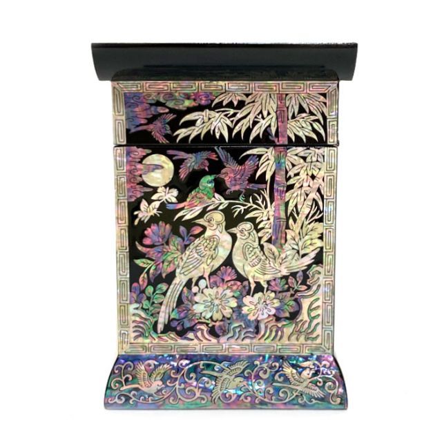 螺鈿 ジュエリーボックス 宝石箱 赤鶴蝶 収納 高級螺鈿 引き出し 蝶 大