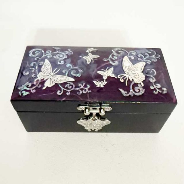 螺鈿の高級ジュエリーボックス・韓国高級螺鈿宝石箱-鶴 韓国 韓国螺鈿