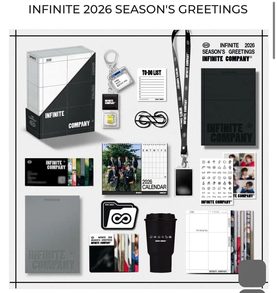 INFINITE シーグリ 2026 ポラロイド写真 トレカ 0 INFINITE GREETINGS シーグリ SEASON'S ポラロイド写真 ⁄ トレカ