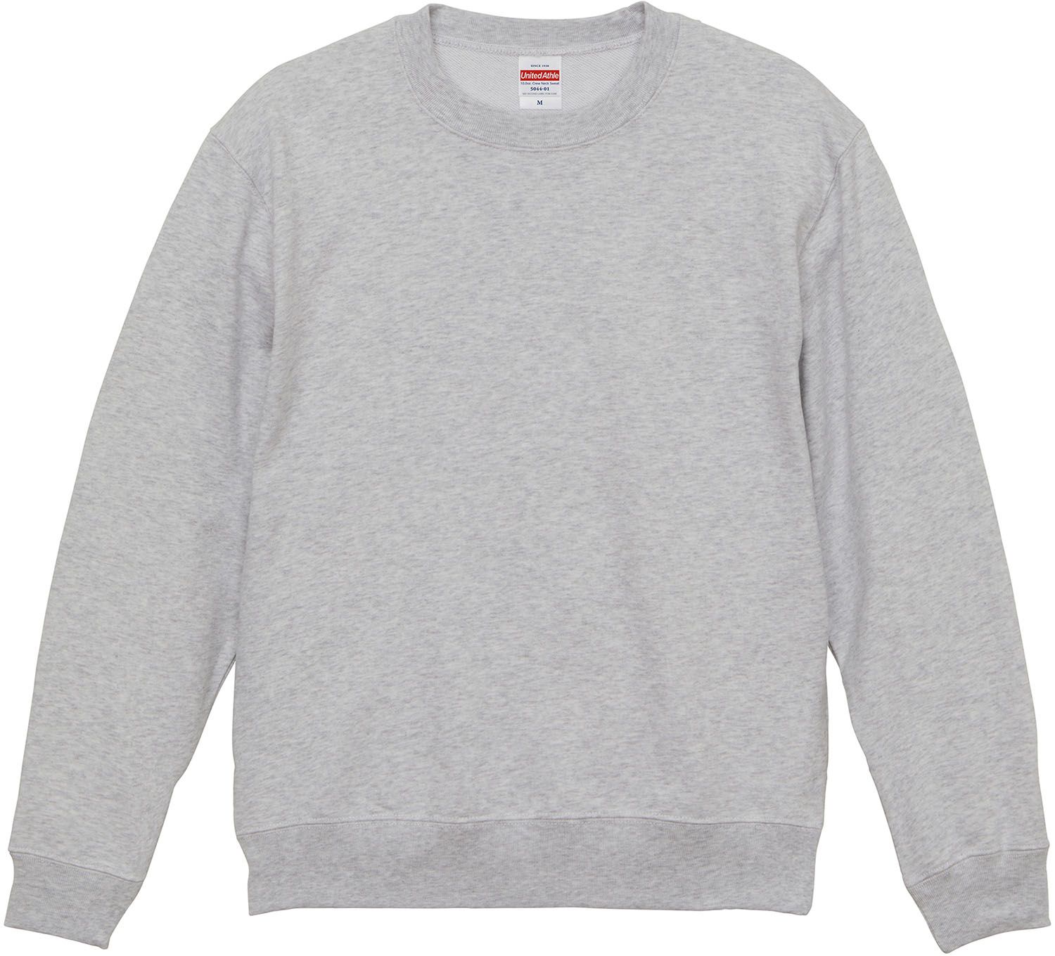 ユナイテッドアスレ UnitedAthle 10.0 オンス クルーネック スウェット   裏パイル   504401A 5 アッシュ