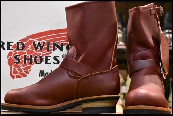 9 D DEAD PT 99刺繍 レッドウィング 8271 エンジニア 赤茶 オロラセット スチールトゥ ブーツ redwing FD 181