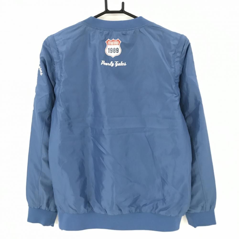 パーリーゲイツ 中綿リバーシブルスニード ライトブルー 裏黒 4 WAY 袖着脱可 ブルゾン レディース 1 M ゴルフウェア PEARLY GATES