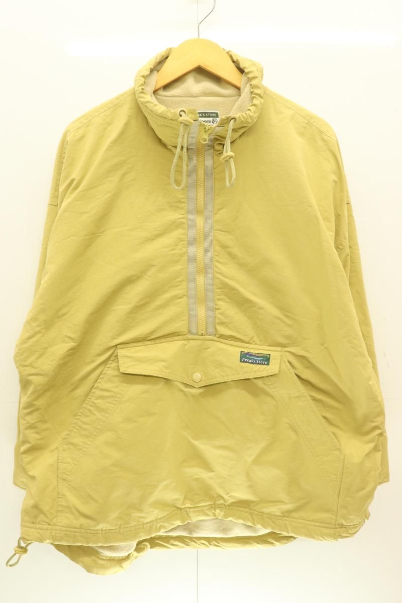 【高品質，2026】 【中古】 FREAK'S STORE メンズジャケット F OUTDOORS 裏フリースハーフジッププルオーバー FREAK'S STORE F ベージュ 肌色 ロゴ テーラードジャケット