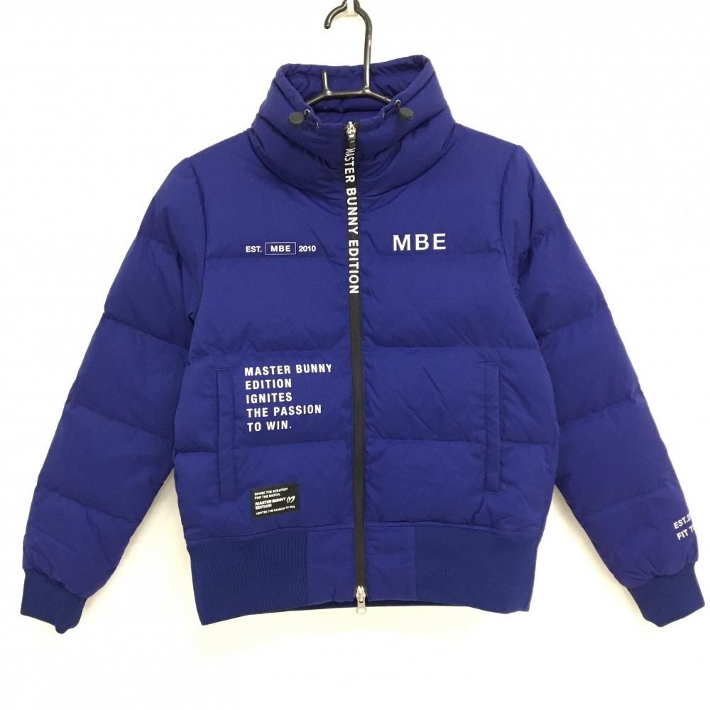 超 マスターバニー ダウンジャケット ネイビー ロゴシルバー レディース 0 S ゴルフウェア モデル MASTER BUNNY EDITION