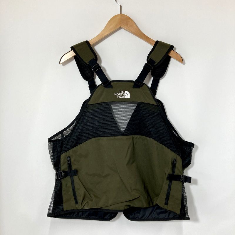 THE NORTH FACE ザノースフェイス ギアメッシュベスト NP22231 アウトドア キャンプ メンズ Lサイズ カーキ トップス A15220