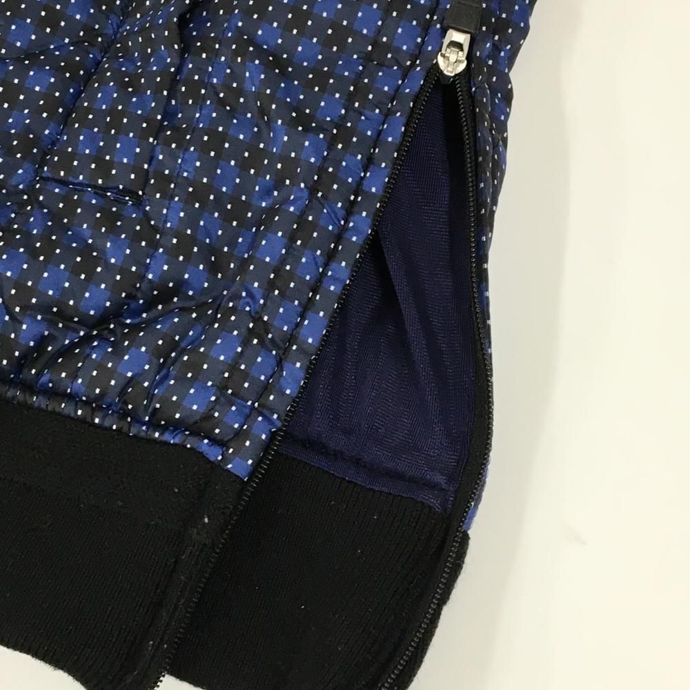 美品】マスターバニー 中綿スニード ネイビー×黒 チェック×ドット調