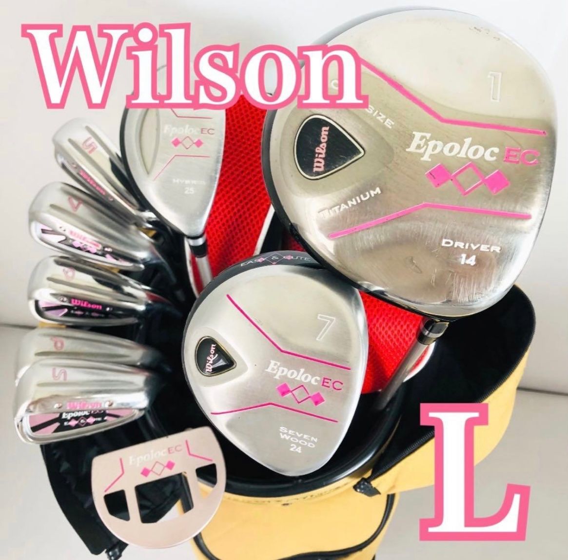 レディース Wilson ウィルソン ゴルフ クラブ セット 入門 バッグ付き 右利き パター付 Z-116
