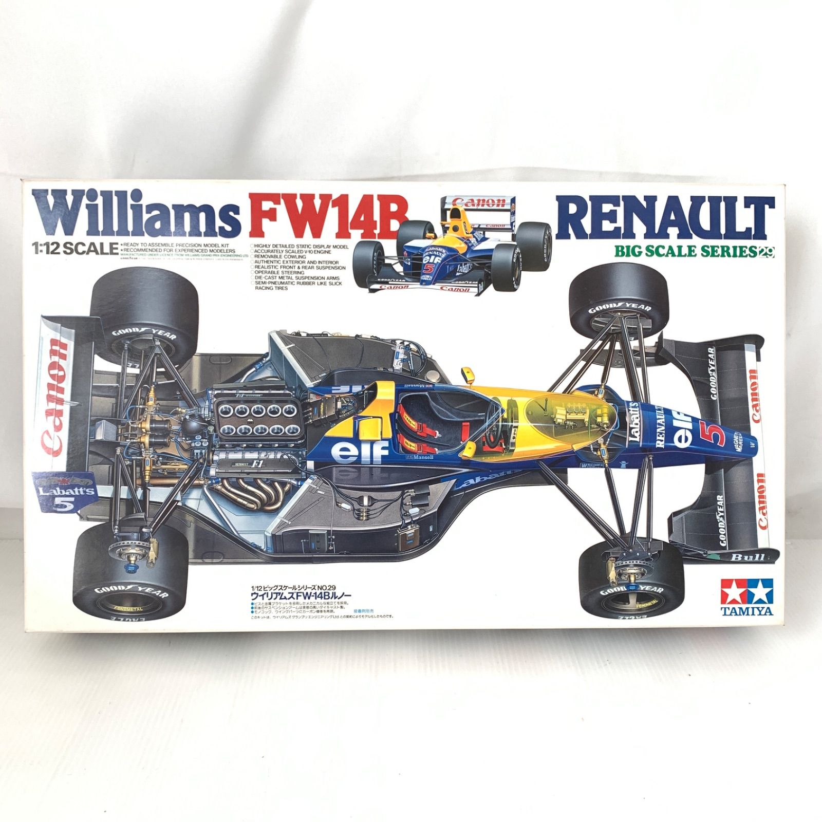 未使用品】タミヤ ウィリアムズ ルノー FW14B 1/12スケール M71107-1