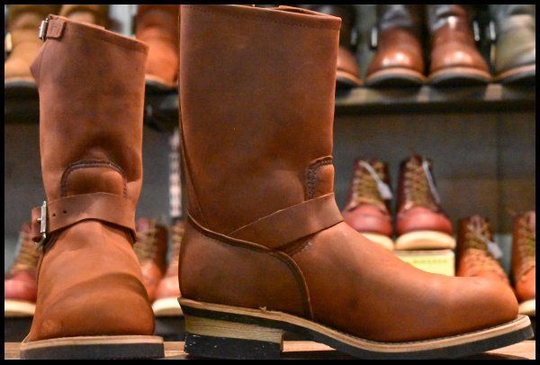 8D DEAD PT91プリント 90周年 1STモデル 95年 レッドウィング 8272 エンジニア オイルド ヌバック ブーツ redwing HOPESMORE FD265