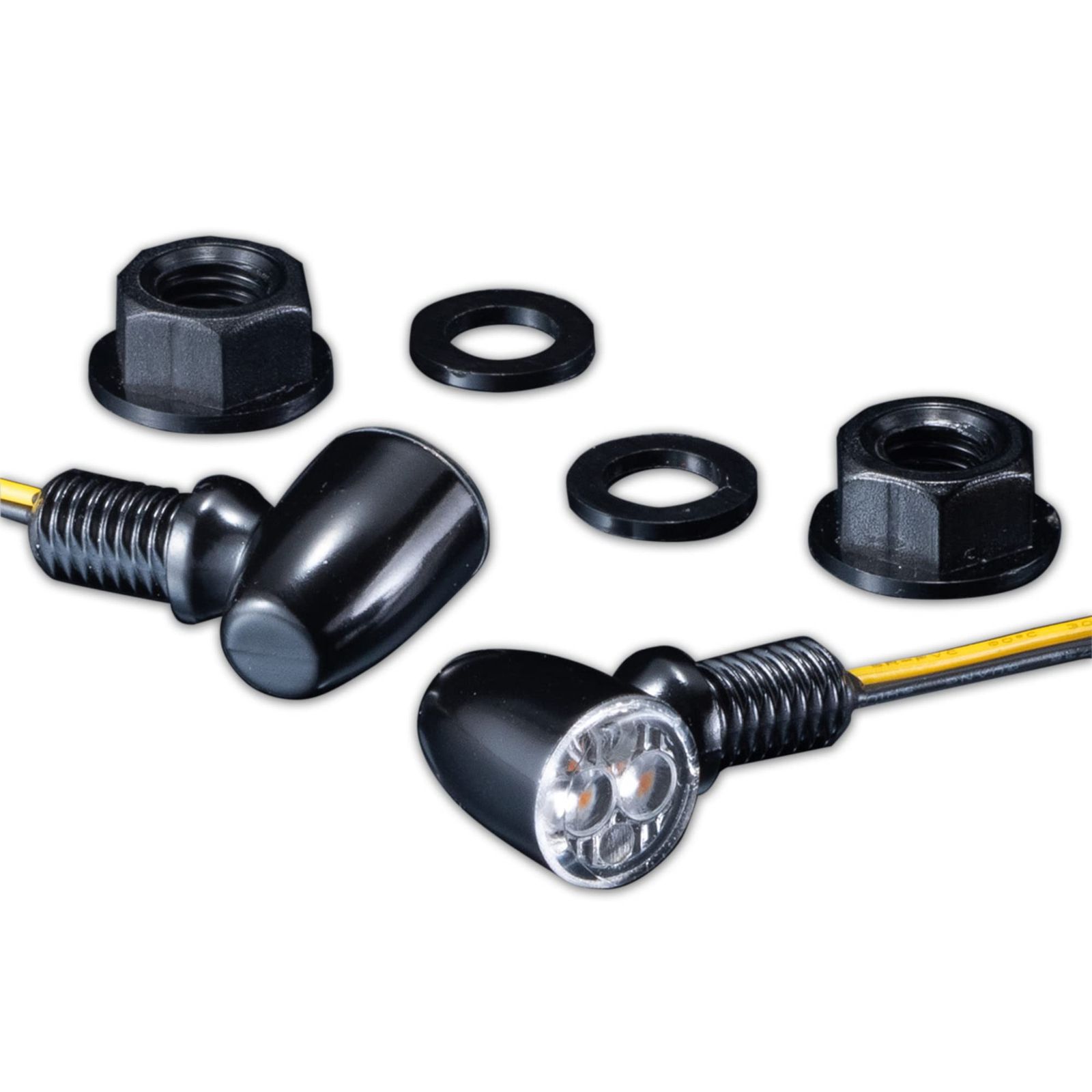 キジマ Kijima バイクパーツ Nanoウインカーランプ タイプ3 ブレットスタイル シングル 12 V 1 35 W 入り アンバー 219 5201 ブラックボディ―