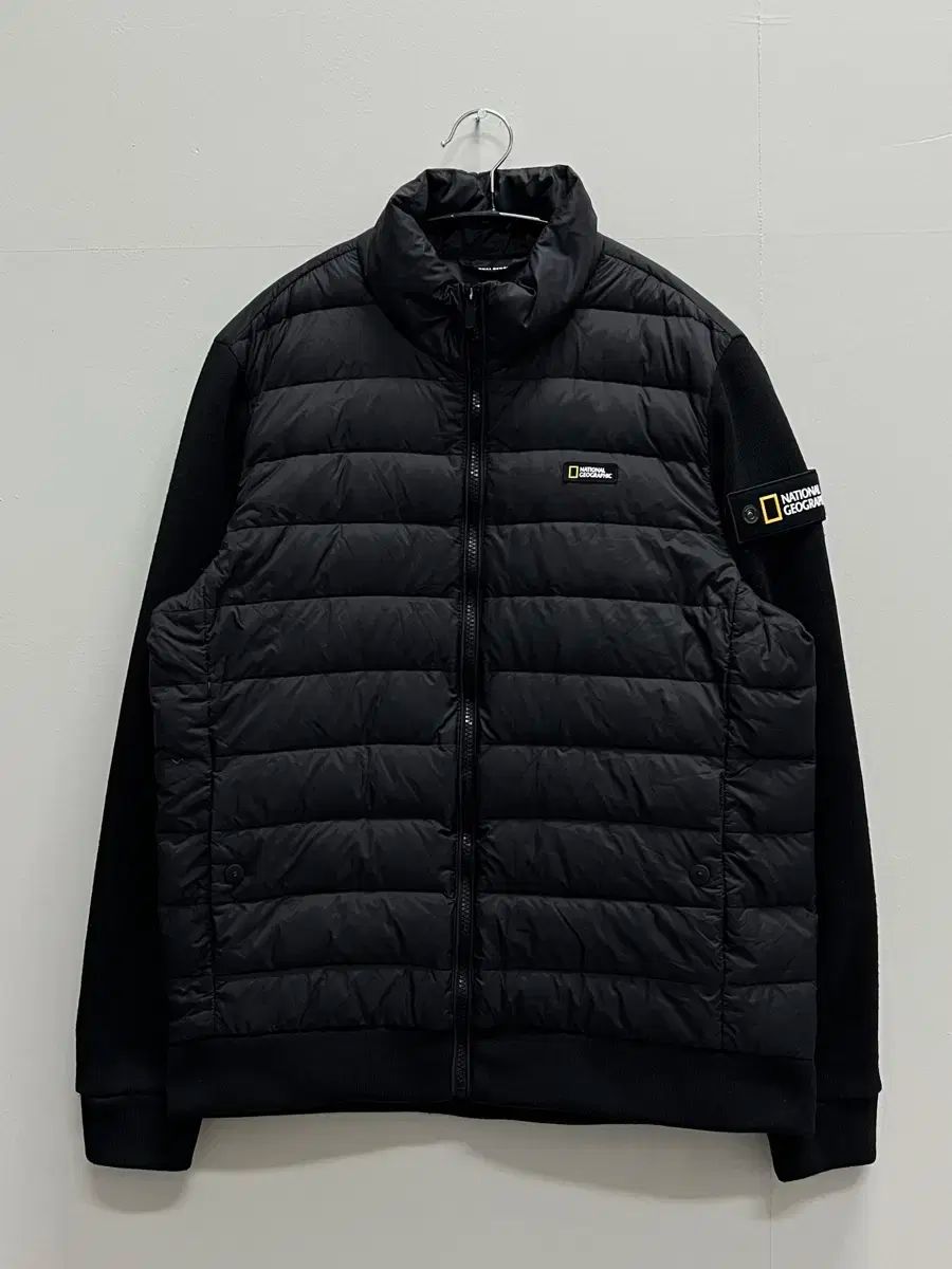 ナショナルジオグラフィック ニット 軽量ダウン ジップアップ ジャケット