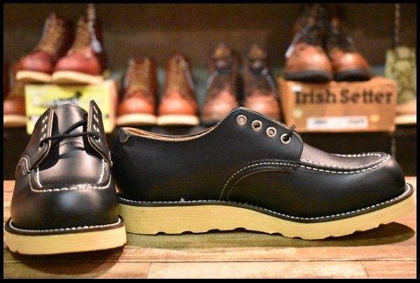 7.5D DEAD 犬タグ 98年 レッドウィング 8106 オックスフォード 黒 ブラッククローム モックトゥ 短靴 ブーツ redwing HOPESMORE FD412