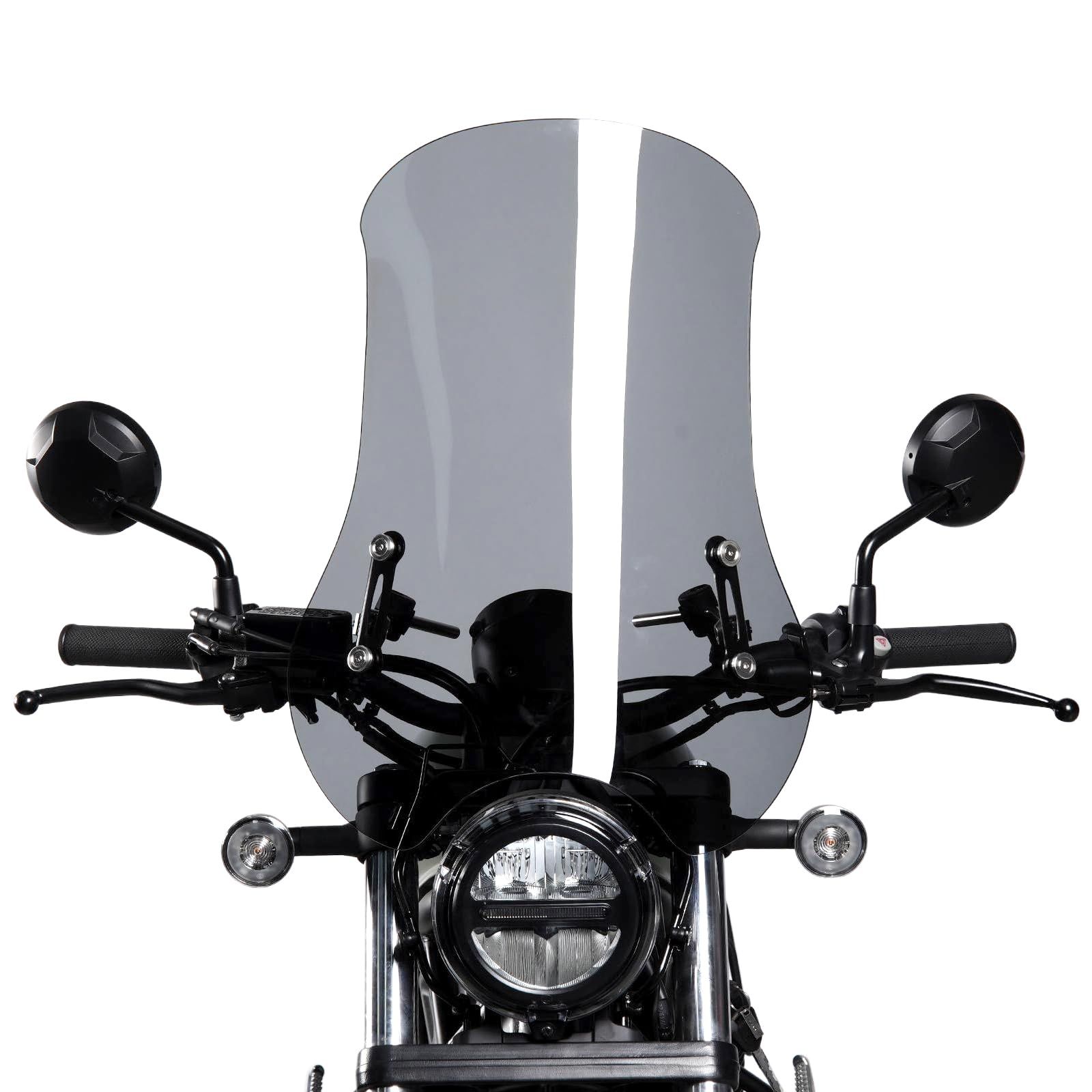 Entrotechホンダ rebel レブル250 500 1100 SE CL 300 CB 650 R ウインドスクリーン ウインドシールド フロントグラス 風防 バイク クリア スモーク オートバイ用 風除け 虫除け