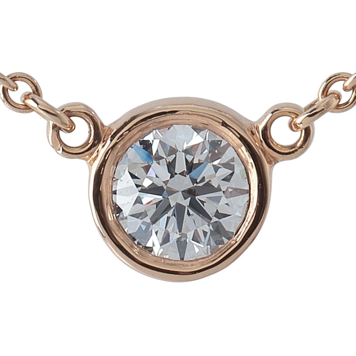 ティファニー ダイヤ ネックレス バイザヤード 0.29ct G-VS1-3EX 41cm