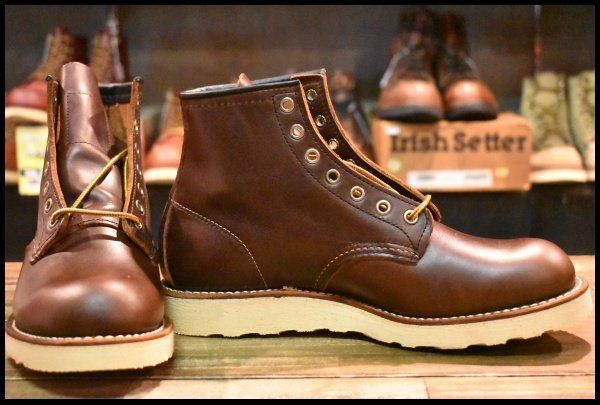 7.5D DEAD 100周年 04年 レッドウィング 8158 アイリッシュセッター ホーウィンクロムエクセル 茶 ブーツ redwing HOPESMORE FD428