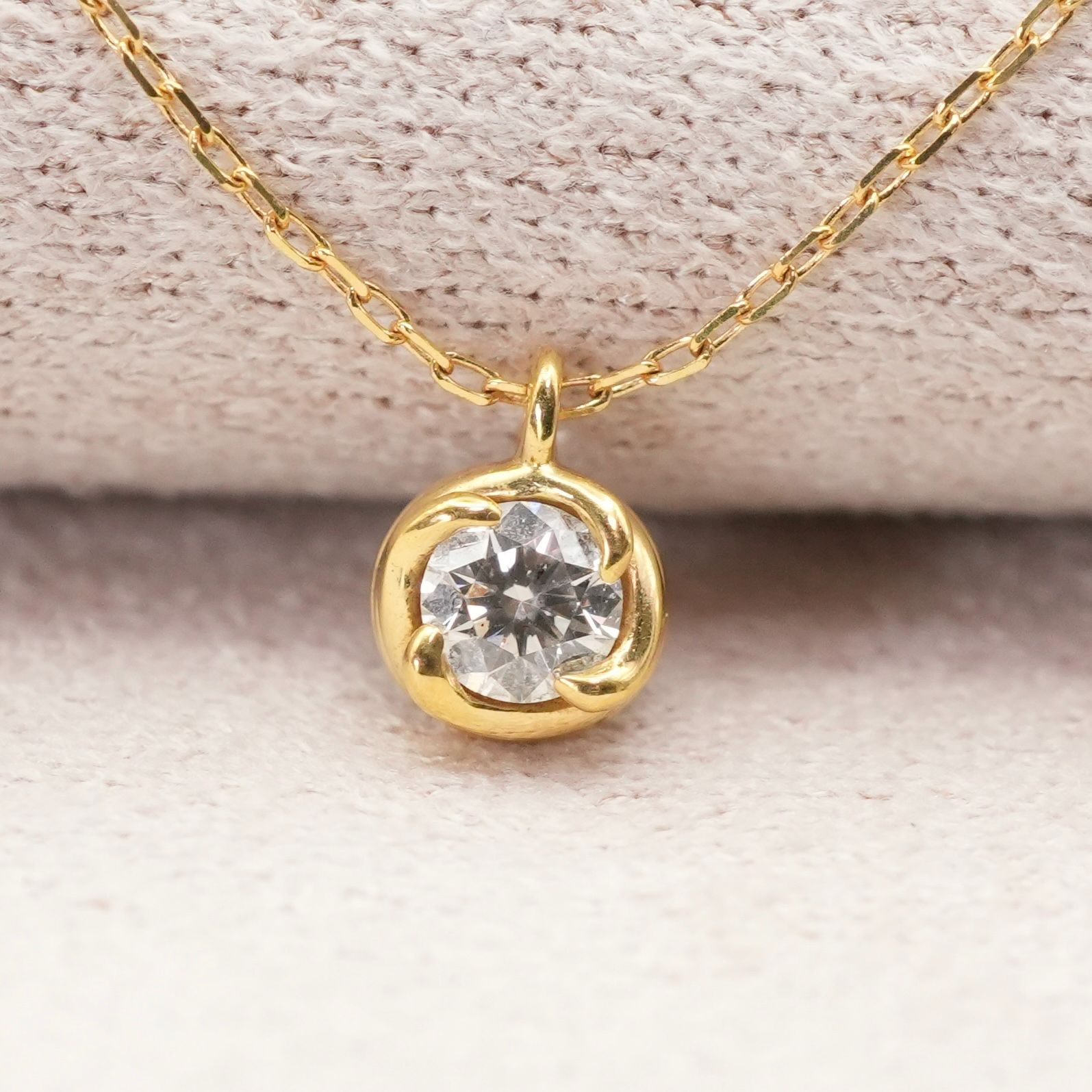 アーカー フィルージュ ダイヤ 0.1ct K18 ネックレス 24-4014