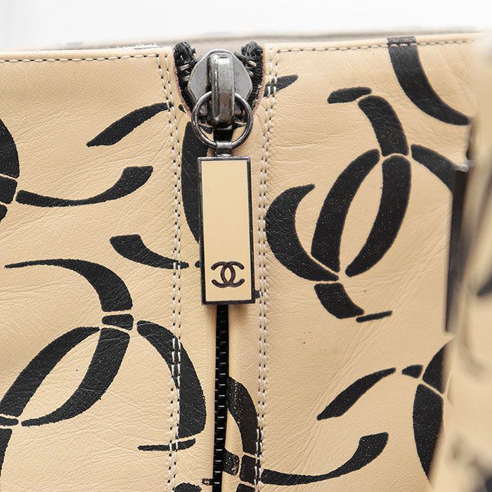 CHANEL シャネル アンクルブーツ COCOマーク サイドジップ バイ