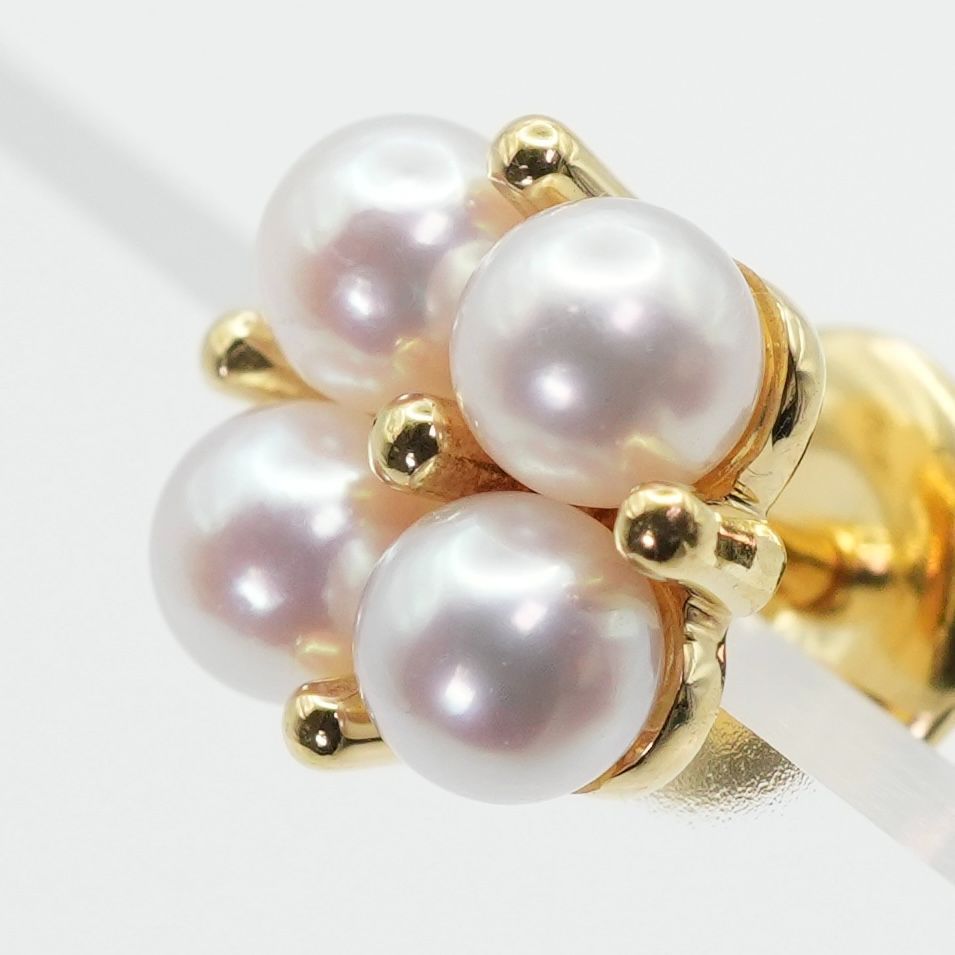 美品 ミキモト K18 ベビーパール 4P スタッドピアス/24-3877S - メルカリ