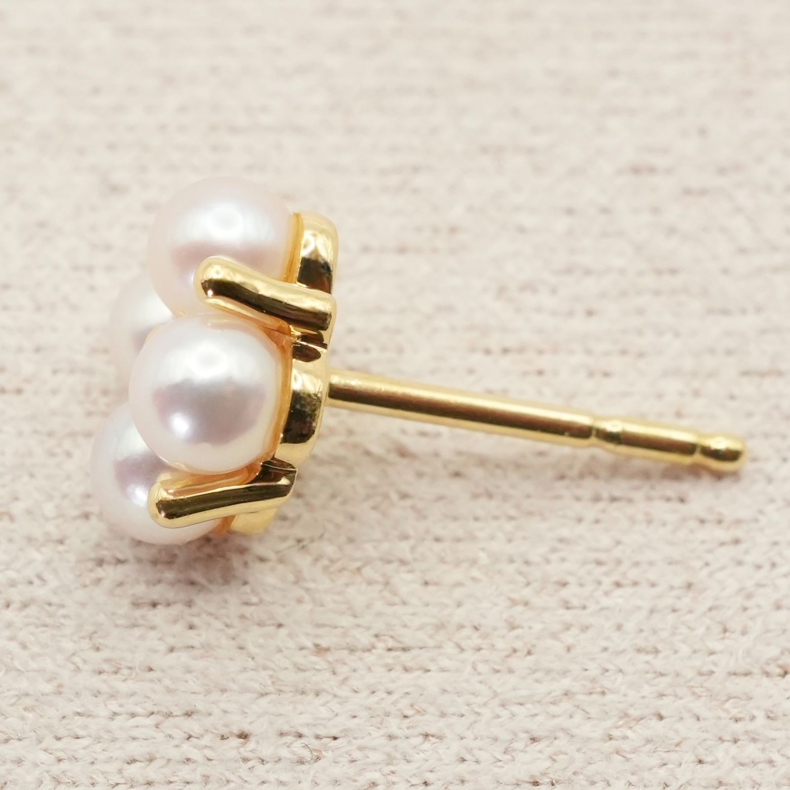 美品 ミキモト K18 ベビーパール 4P スタッドピアス/24-3877S - メルカリ