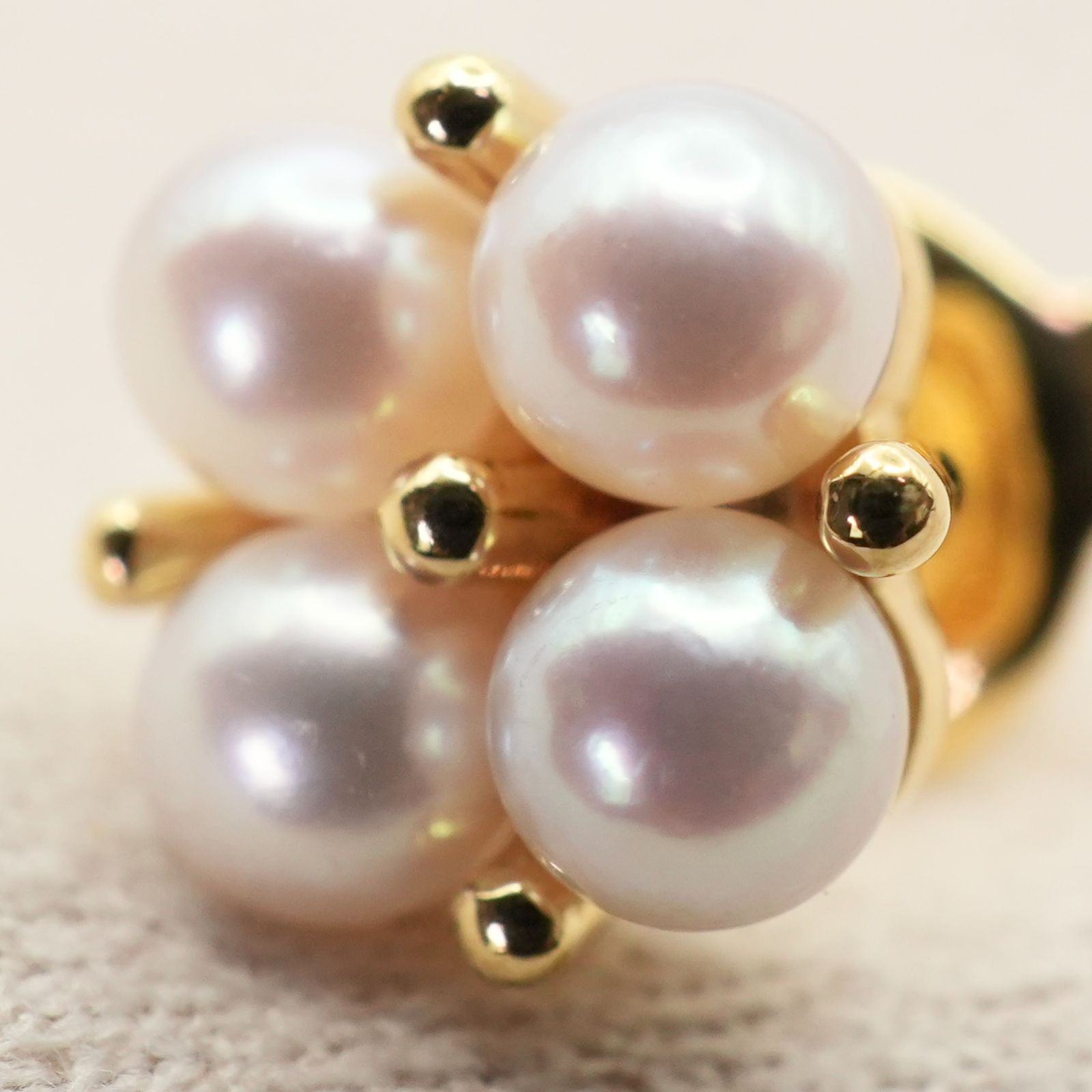 ミキモト　K18　ベビーパール　デザインピアス 楽天市場】ミキモト ベビーパール 真珠 2WAY ピアス K18イエロー