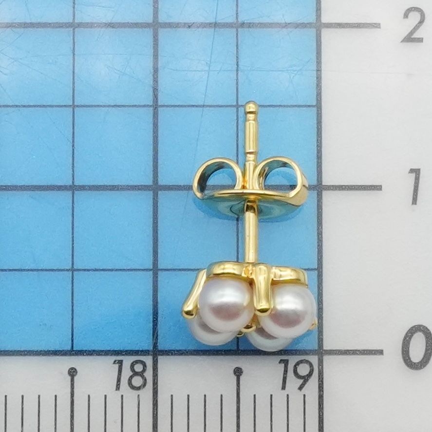 美品 ミキモト K18 ベビーパール 4P スタッドピアス/24-3877S - メルカリ