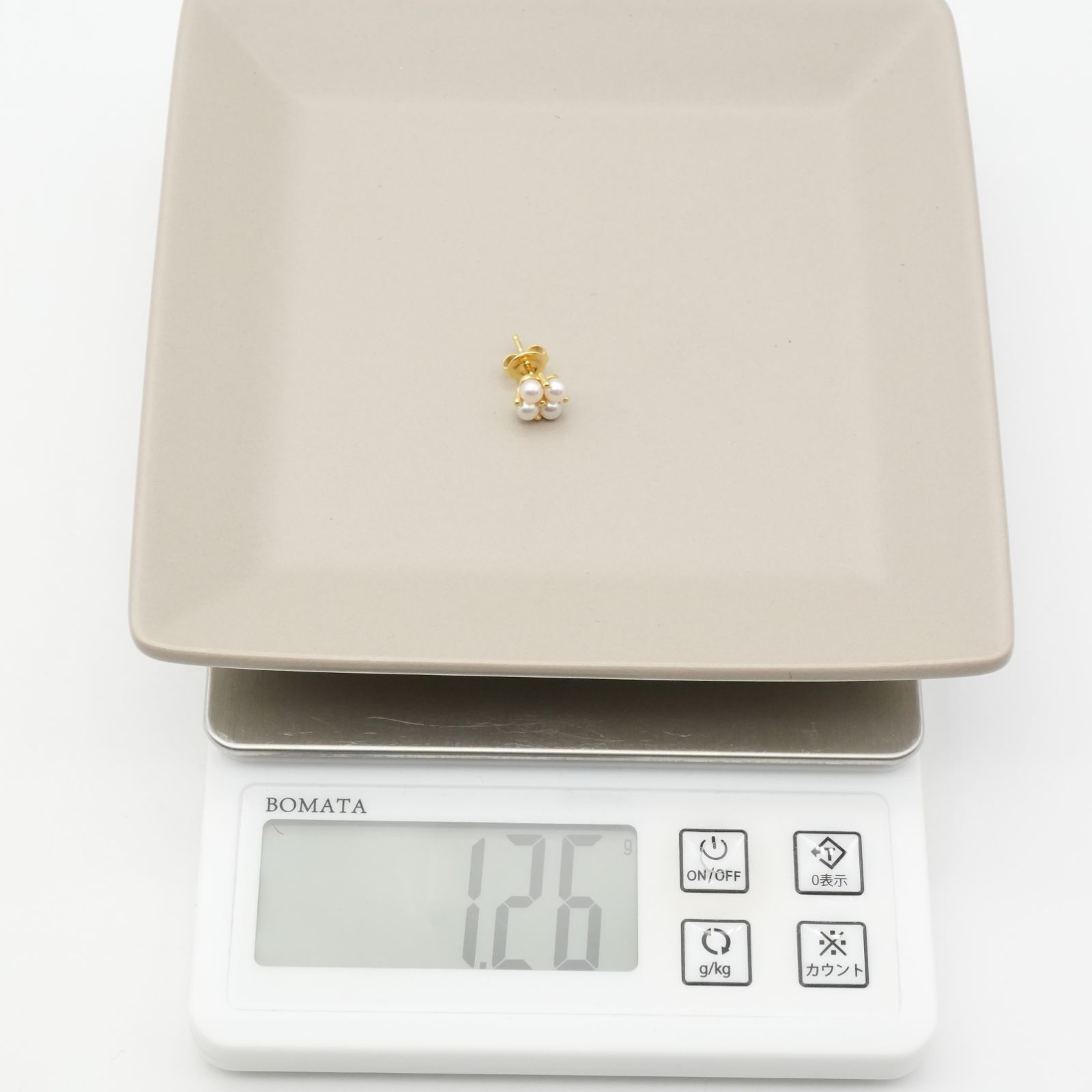 美品 ミキモト K18 ベビーパール スタッドピアス ミキモト MIKIMOTO K18 ベビーパールピアス 【公式通販】