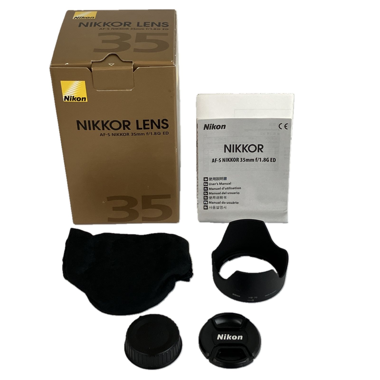 Nikon AF-S NIKKOR 35mm F1.8G ED カメラ用 単焦点レンズ 元 き ニコン Y10589619