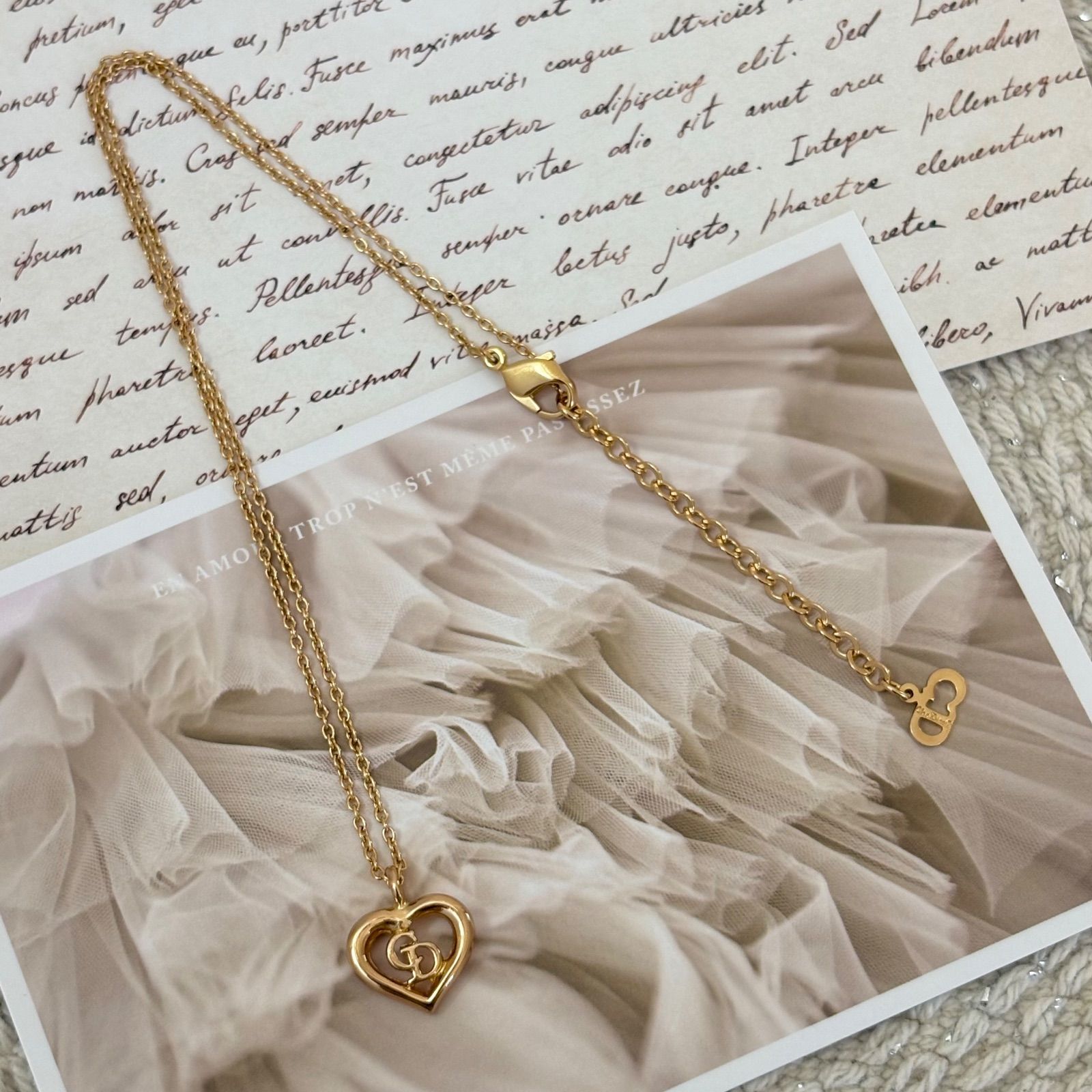 極美品】クリスチャン ディオール ネックレス 首飾り アクセサリー CD