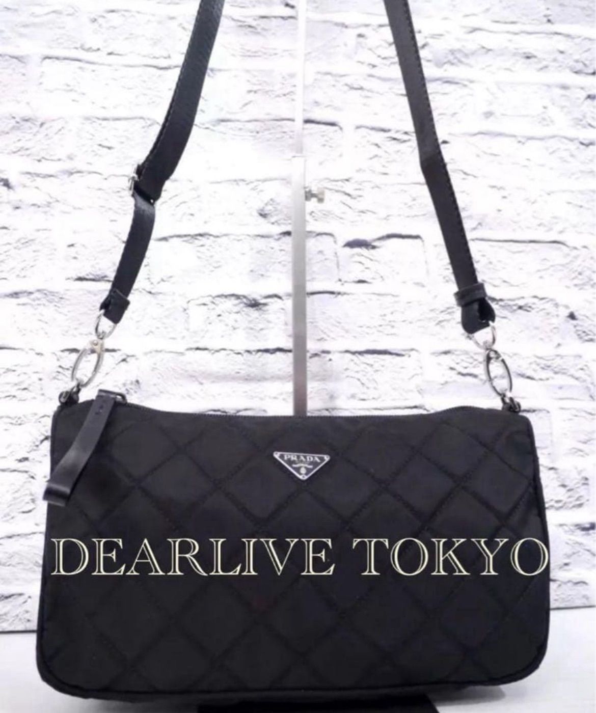 美品 ◇ PRADA プラダ キルティング テスート ナイロン クロスボディ