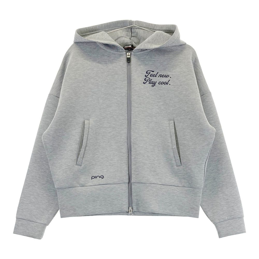 サイズ：L PING ピン 2024年モデル ダンボールニット 長袖ジップ